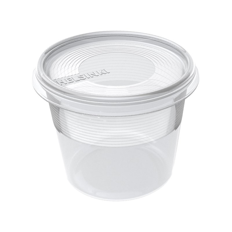 Plastic vriesbakje Helsinki, 0,15 liter, rond